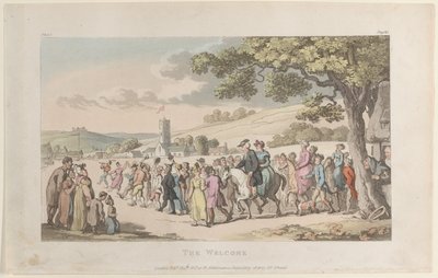 The Welcome, The Vicar of Wakefield, 1817. május 1., 1817. május 1. alkotó: Thomas Rowlandson