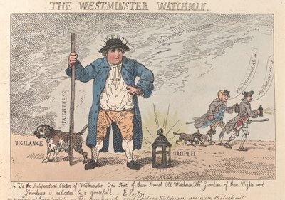 A Westminster Watchman alkotó: Thomas Rowlandson