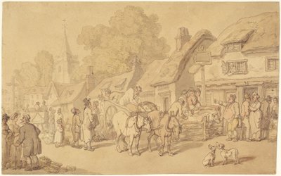 A Woolpack Fogadó alkotó: Thomas Rowlandson