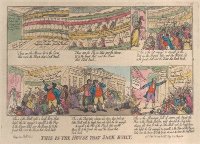 Ez az a ház, amelyet Jack épített 1809. szeptember 27-én és 1809. szeptember 27-én. alkotó: Thomas Rowlandson