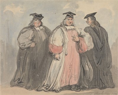 Három egyházi tudós alkotó: Thomas Rowlandson