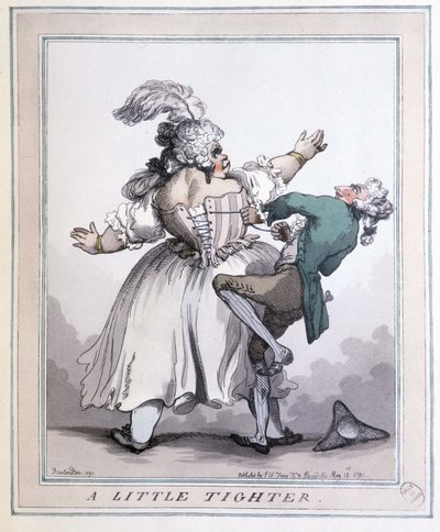 Tighten More – Rowlandson nyomatai, F. Libron és H. Clouzot „A fűző a művészetben és az erkölcsökben a 13. századtól a 20. századig” című könyvében alkotó: Thomas Rowlandson