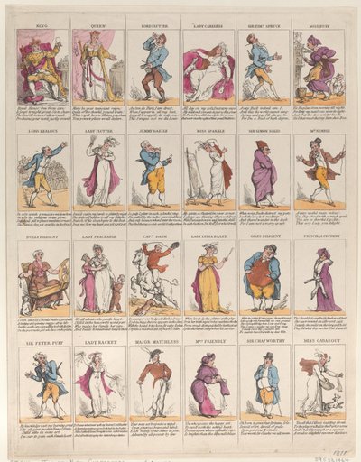 Tizenkettedik éjszakai karakterek, 1811., 1811. alkotó: Thomas Rowlandson