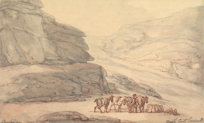 A Kövek völgye, Lynton, Devon alkotó: Thomas Rowlandson
