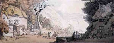 Felülnézet a sziklákra, a Mumbles-re, Dél-Walesre (toll, akvarell és ceruza papíron) alkotó: Thomas Rowlandson