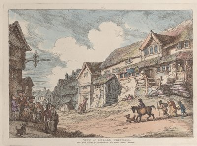 Kilátás Liskardra, Cornwallból alkotó: Thomas Rowlandson