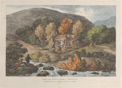 Kilátás a Camel-folyóra, Cornwall alkotó: Thomas Rowlandson