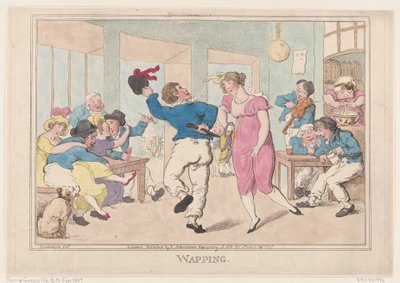 Wapping, 1807. szeptember, 1807. szeptember. alkotó: Thomas Rowlandson