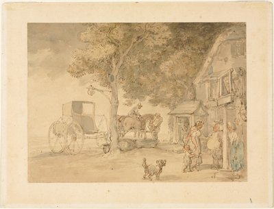 Lovak itatása alkotó: Thomas Rowlandson