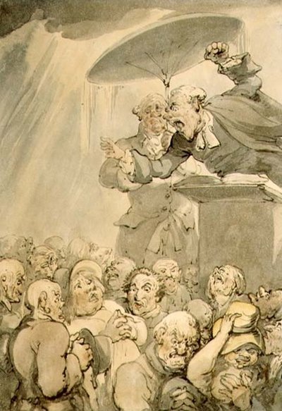 William Field (1768-1851) Prédikáció alkotó: Thomas Rowlandson