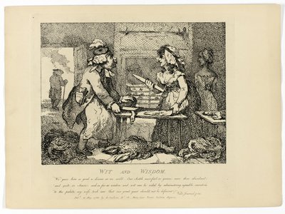 Szellemesség és bölcsesség, Boswell Hebridák körútjából alkotó: Thomas Rowlandson