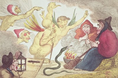Boszorkányok a szénapadlásban alkotó: Thomas Rowlandson