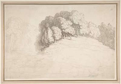 Erdős domboldal szarvasokkal alkotó: Thomas Rowlandson