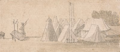 Táborozási jelenet alkotó: Thomas Sandby