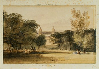 Greenwich Kórház a Parkból, 1830 alkotó: Thomas Shotter Boys