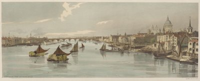 London úgy, ahogy van: Blackfriars, a Southwark Bridge-ről alkotó: Thomas Shotter Boys
