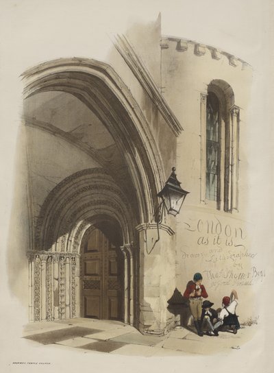London úgy, ahogy van: ajtó, Temple Church alkotó: Thomas Shotter Boys