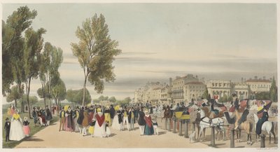 London, ahogy van: Hyde Park, a Grosvenor Gate közelében alkotó: Thomas Shotter Boys