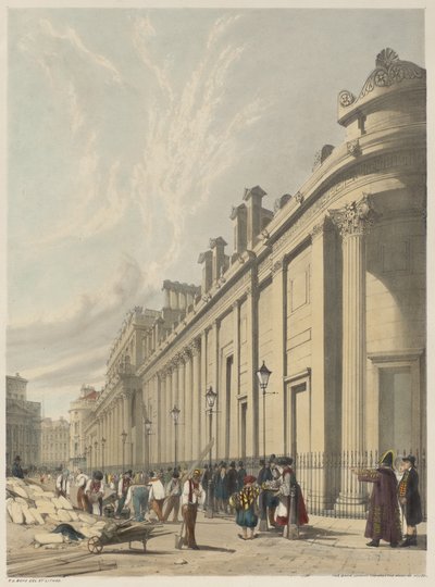 London úgy, ahogy van: A bank, a Mansion House felé néz alkotó: Thomas Shotter Boys