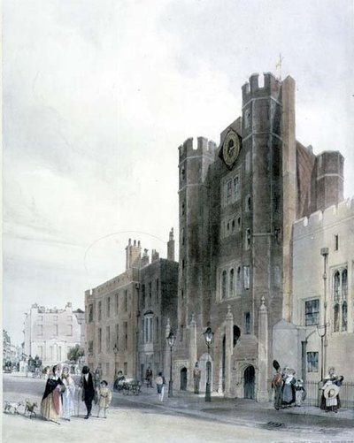 A St. James palota északi frontja a Cleveland Row felől alkotó: Thomas Shotter Boys