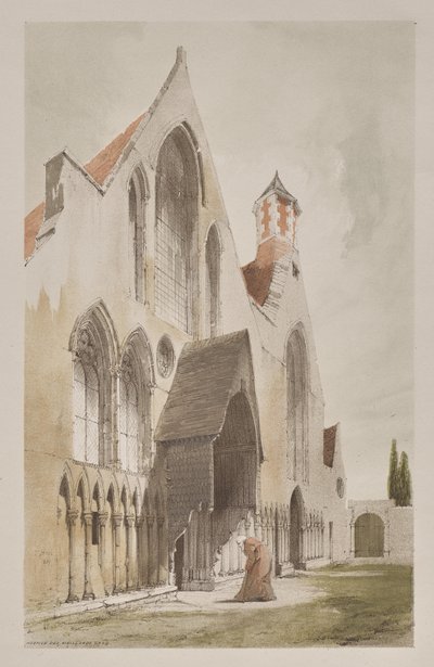 Festői építészet Párizsban, Gentben, Antwerpenben, Rouenben: Hospice des Vieillards, Gent, Belgium alkotó: Thomas Shotter Boys