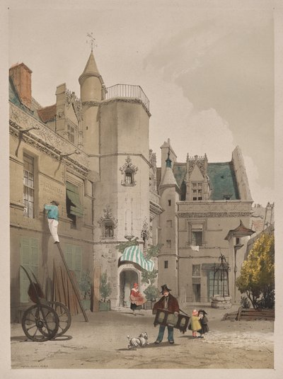 Festői építészet Párizsban, Gentben, Antwerpenben, Rouenben: Hôtel Cluny, Párizs alkotó: Thomas Shotter Boys