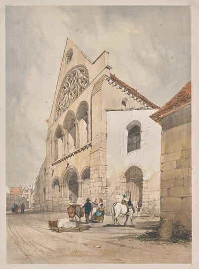 Festői építészet Párizsban, Gentben, Antwerpenben, Rouenben: St. Andre, Chartres, Franciaország alkotó: Thomas Shotter Boys