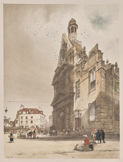 Festői építészet Párizsban, Gentben, Antwerpenben, Rouenben: St. Etienne du Mont, Párizs alkotó: Thomas Shotter Boys