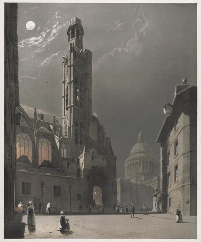 Festői építészet Párizsban, Gentben, Antwerpenben, Rouenben: St. Etienne du Mont és a Pantheon, Párizs alkotó: Thomas Shotter Boys