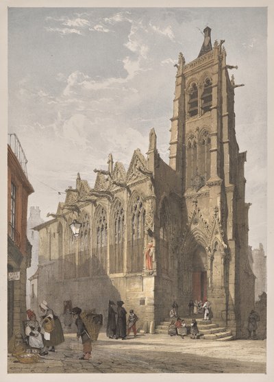 Festői építészet Párizsban, Gentben, Antwerpenben, Rouenben: St. Severin, Párizs alkotó: Thomas Shotter Boys