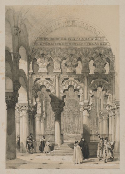 Festői vázlatok Spanyolországban: A mecset, Cordova, 1837. alkotó: Thomas Shotter Boys