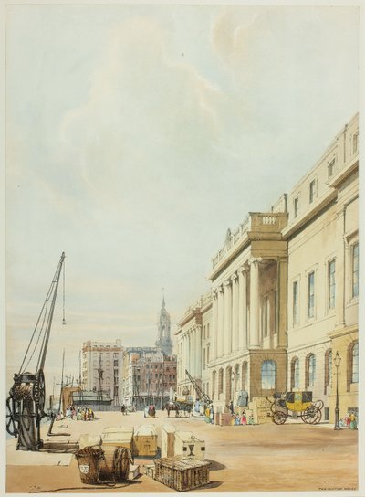 The Custom House, harmadik lemez az Original Views of London, ahogy van Londonból alkotó: Thomas Shotter Boys