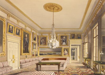 The Striped Drawing Room, Apsley House, 1853 (nyomtatás) alkotó: Thomas Shotter Boys