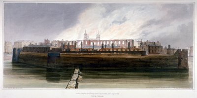 A londoni Tower az 1841. október 30-i fegyvertűz után reggel alkotó: Thomas Shotter Boys