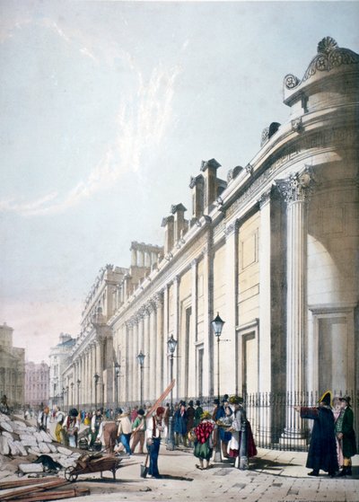 Kilátás a Bank of England City of Londonra, 1842 alkotó: Thomas Shotter Boys