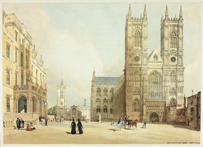 Westminster Abbey, Hospital and Company, hetedik tábla az Original Views of London, as It Is alkotó: Thomas Shotter Boys