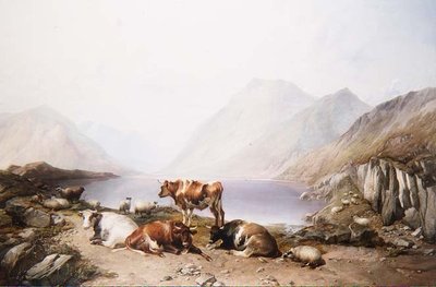 A Halt on the Drove, Loch Etive alkotó: Thomas Sidney Cooper