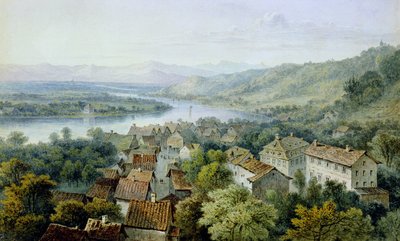 Karlsruhe kilátása alkotó: Thomas Sidney Cooper