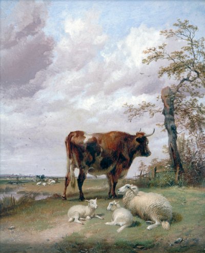 „Canterbury Meadows”, 19. század. alkotó: Thomas Sidney Cooper