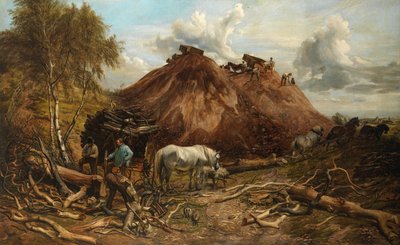 Az erdő megtisztítása a vasút számára alkotó: Thomas Sidney Cooper