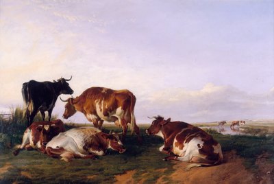 "Táj és szarvasmarha", 1868 alkotó: Thomas Sidney Cooper