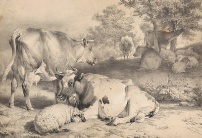 Juhok és szarvasmarhák alkotó: Thomas Sidney Cooper