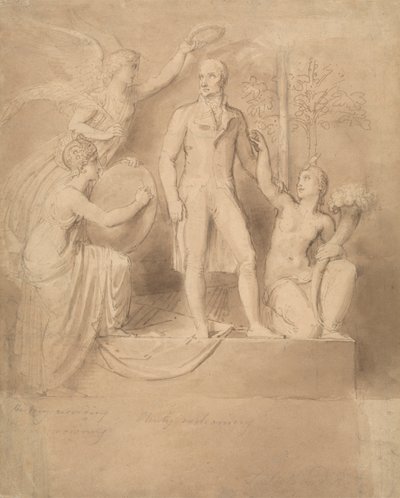 Tanulmány a Wellington-emlékműhöz alkotó: Thomas Stothard