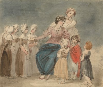Jótékonysági gyerekek és kis csavargók alkotó: Thomas Stothard