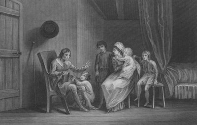 Christian kifejezi félelmét családjának alkotó: Thomas Stothard