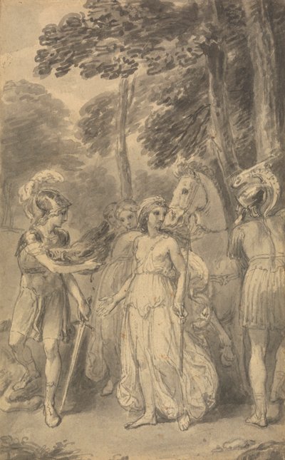 Fenelon „Télemakhosz, Ulysses fia kalandjai” című művének hat illusztrációjának egyike alkotó: Thomas Stothard
