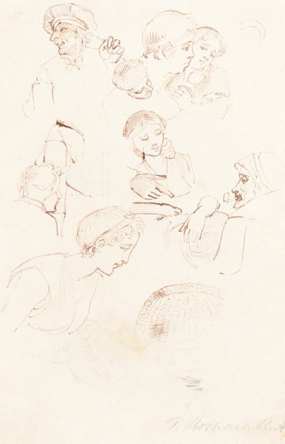Tanulmányok lapja alkotó: Thomas Stothard