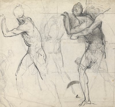 Vázlat a klasszikus figurákról akcióban alkotó: Thomas Stothard