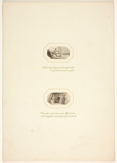 Tanulmány a The Task egyik táblájához alkotó: Thomas Stothard