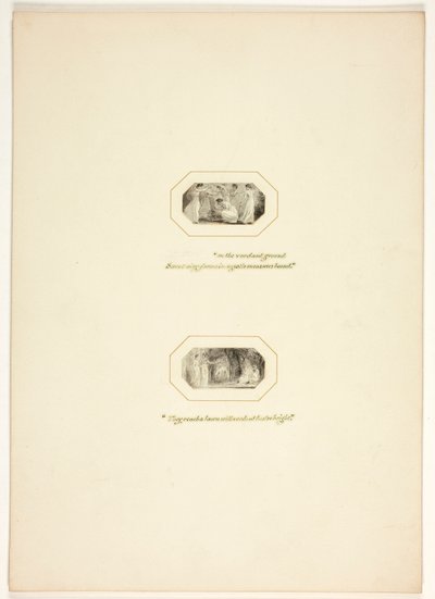 Studie für eine Platte aus The Task alkotó: Thomas Stothard